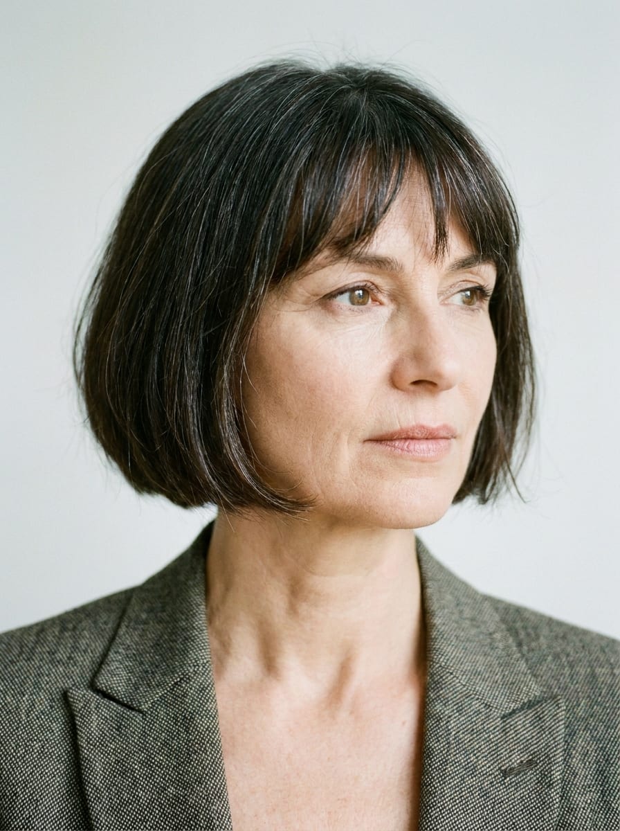 Französischer Short Bob - Kurzhaarfrisur ab 50